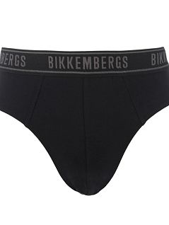 Набор эластичных брифов на брендовой резинке (2шт) черного цвета Bikkembergs 52207